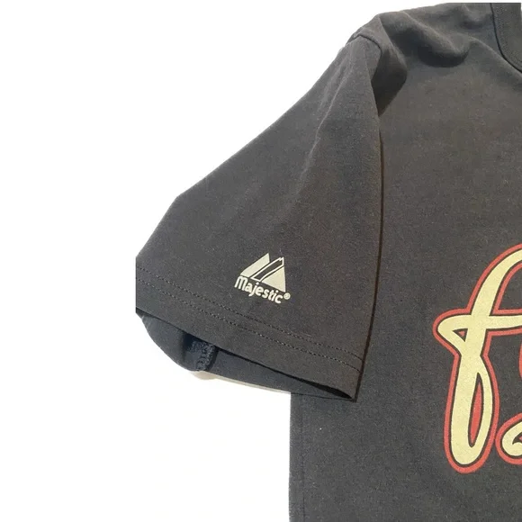 Vintage Houston Astros MAJESTIC Baseball Ringer T-Shirt Size Small - Picture 3 of 7